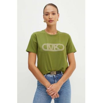 MICHAEL Michael Kors tricou femei, culoarea verde, MT4519LANU