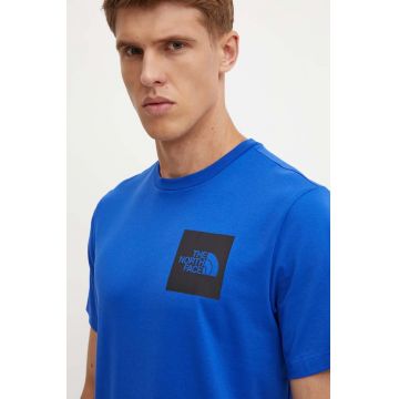 The North Face tricou Fine Tee barbati, cu imprimeu, NF0A8A6MEF11