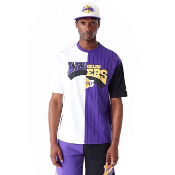 Tricou colorblock cu imprimeu Los Angeles Lakers NBA