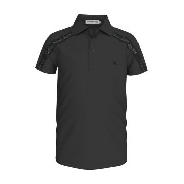 Tricou polo cu fenta cu nasturi