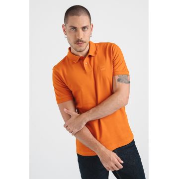 Tricou polo slim fit din material pique Passenger