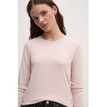 United Colors of Benetton longsleeve femei, culoarea negru