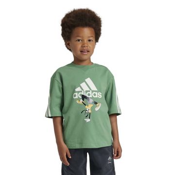 adidas tricou copii x Disney culoarea verde, cu imprimeu, IW0668