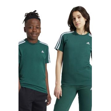 adidas tricou de bumbac pentru copii U 3S TEE culoarea verde, cu imprimeu, JF8744