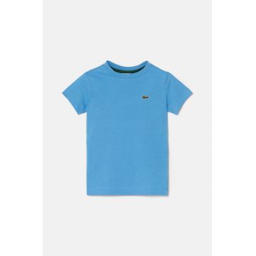 Lacoste tricou de bumbac pentru copii neted