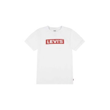 Levi's tricou copii BOXTAB TEE culoarea alb, cu imprimeu, 9EJ764