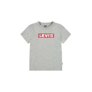 Levi's tricou copii BOXTAB TEE culoarea gri, cu imprimeu, 8EJ764