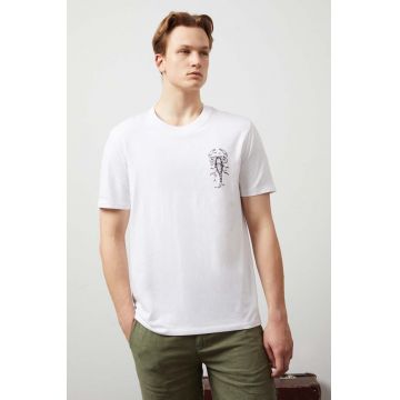 Medicine tricou barbati, culoarea alb, cu imprimeu