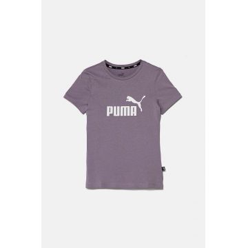 Puma tricou de bumbac pentru copii culoarea violet