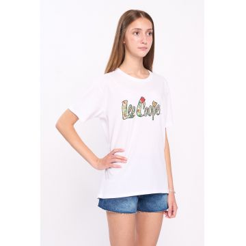 Tricou din bumbac cu imprimeu logo