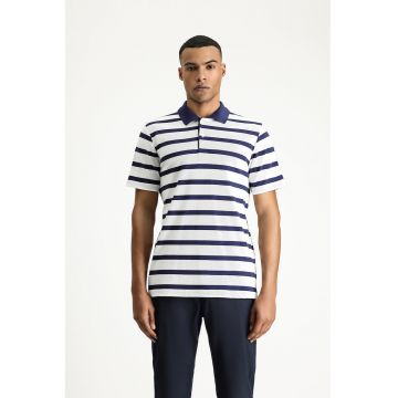 Tricou polo cu model in dungi