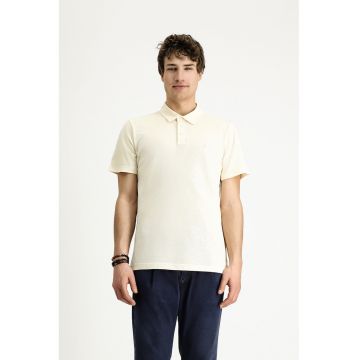 Tricou polo slim fit din bumbac