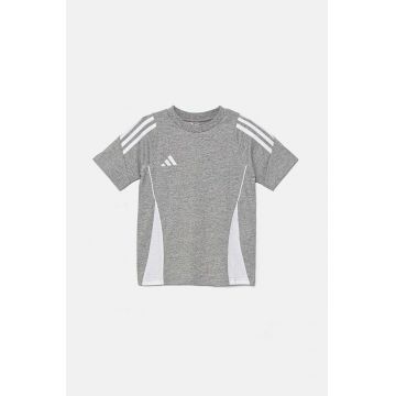 adidas Performance tricou de bumbac pentru copii TIRO24 SWTEEY culoarea gri, IR9356