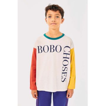 Bobo Choses longsleeve din bumbac pentru copii cu imprimeu, 224AC014