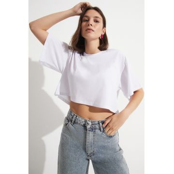 Tricou crop din bumbac