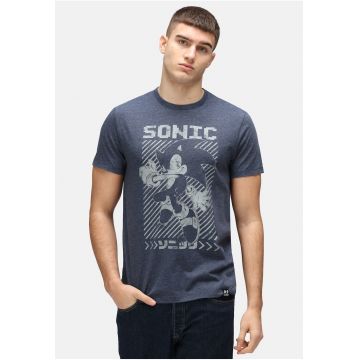 Tricou cu decolteu la baza gatului Sonic The Hedgehog Mono Japan 5471