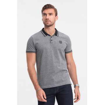 Tricou polo cu garnituri contrastante