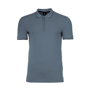 Tricou polo slim fit din amestec de bumbac