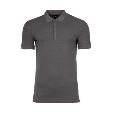 Tricou polo slim fit din amestec de bumbac