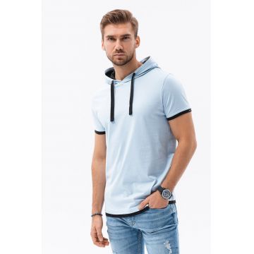 Tricou regular fit din bumbac cu gluga