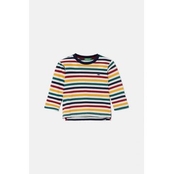 United Colors of Benetton longsleeve din bumbac pentru copii modelator, 3GZ3G10F1