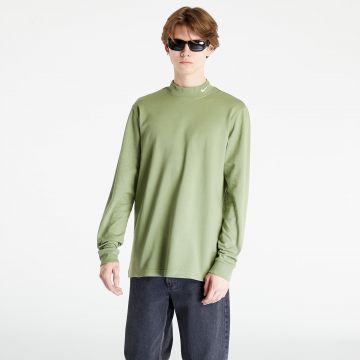 Tricou Nike Sportswear Long Sleeve Mock-Neck Shirt Oil Green/ White