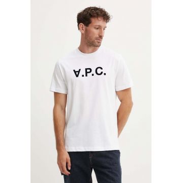 A.P.C. tricou din bumbac t-shirt standard grand vpc GOTS cu imprimeu, COHBM.M26384