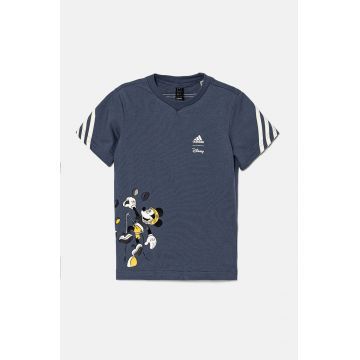 adidas tricou din bumbac pentru bebelusi x Disney, I DY MM T cu imprimeu, IV7363