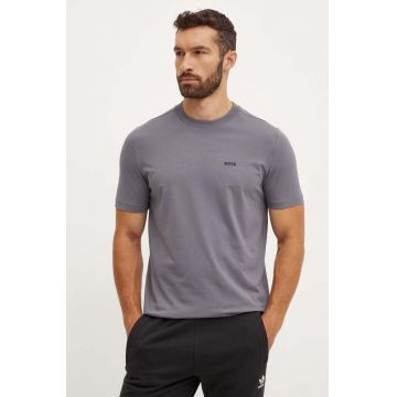 BOSS Green tricou bărbați, culoarea negru, cu imprimeu, 50506373