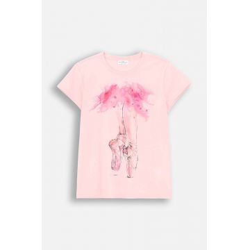 Coccodrillo tricou copii culoarea roz, EVERYDAY GIRL