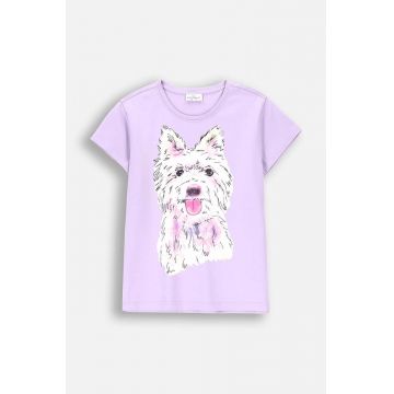 Coccodrillo tricou copii culoarea violet, EVERYDAY GIRL