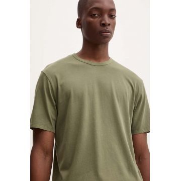 Levi's tricou din bumbac barbati, culoarea verde, neted, A3756