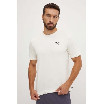 Puma tricou din bumbac BETTER ESSENTIALS barbati, culoarea alb, neted, 675977