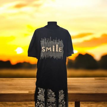 Tricou Dama Negru Smile