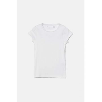 Abercrombie & Fitch tricou copii culoarea alb, KI239-4128