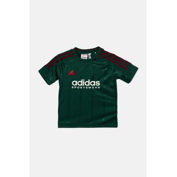 adidas tricou copii J NP TEE culoarea verde, cu imprimeu, IW0890