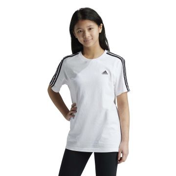 adidas tricou de bumbac pentru copii G 3S BF T culoarea alb, IY5018