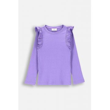 Coccodrillo longsleeve copii culoarea violet, ACADEMY GIRL KIDS