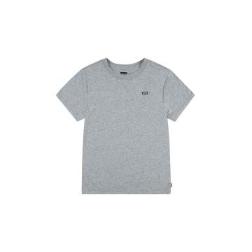 Levi's tricou de bumbac pentru copii culoarea gri, neted