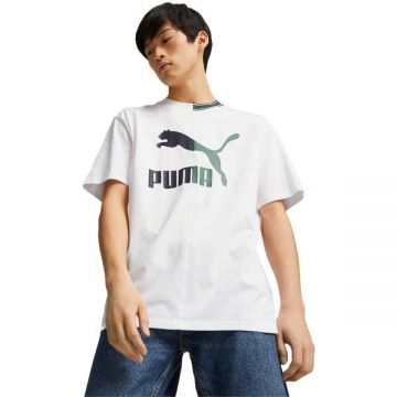 Tricou barbati Puma Classics Archive Remaster Tee 53829602, S, Alb