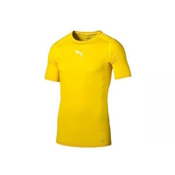 Tricou barbati Puma Liga Baselayer Tee Ss 65591806, M, Galben