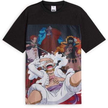 Tricou barbati Puma X One Piece Aop Tee 62467301, L, Negru