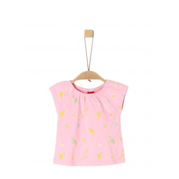 Tricou cu imprimeu flamingo, roz, fete, s.Oliver