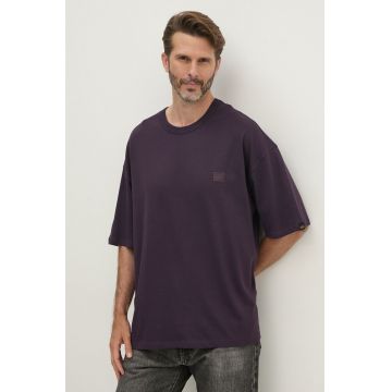 Alpha Industries tricou din bumbac Essentials RL barbati, culoarea violet, cu imprimeu, 146504