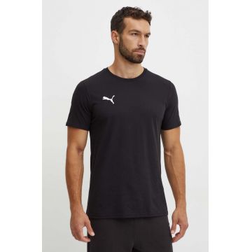 Puma tricou din bumbac barbati, culoarea negru, cu imprimeu, 658615