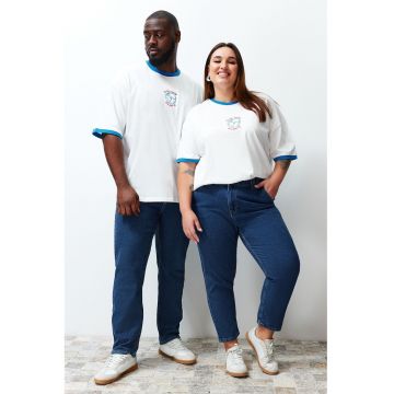 Tricou unisex plus size cu imprimeu