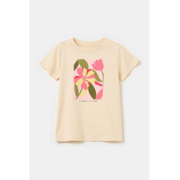 Tricou de bumbac cu imprimeu floral