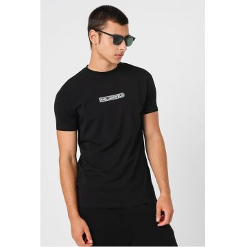 Tricou din amestec de bumbac cu logo