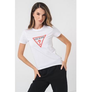 Tricou slim fit cu imprimeu logo Iconic