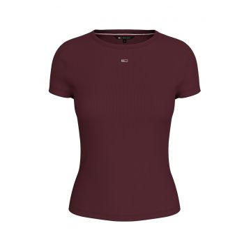 Tricou slim fit din amestec de bumbac organic